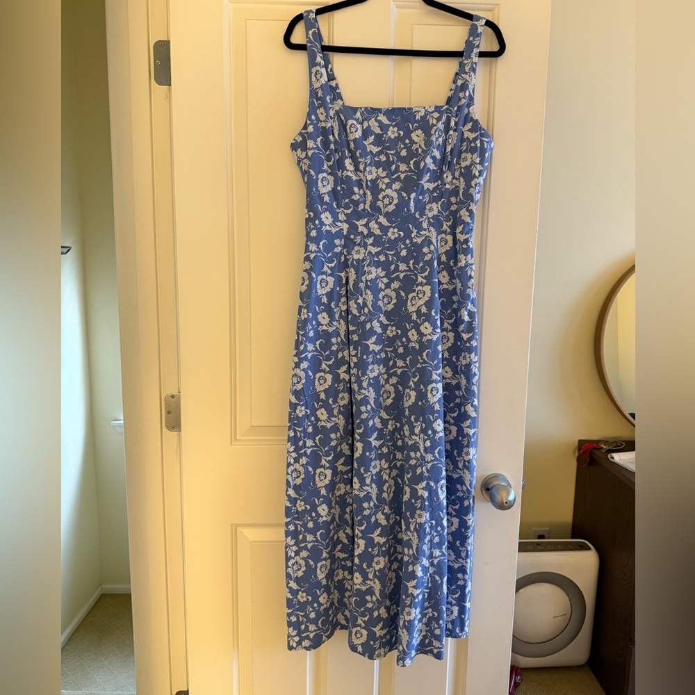 Abercrombie & Fitch Women’s Fit & Flare Stretch Midi Dres, Size LT